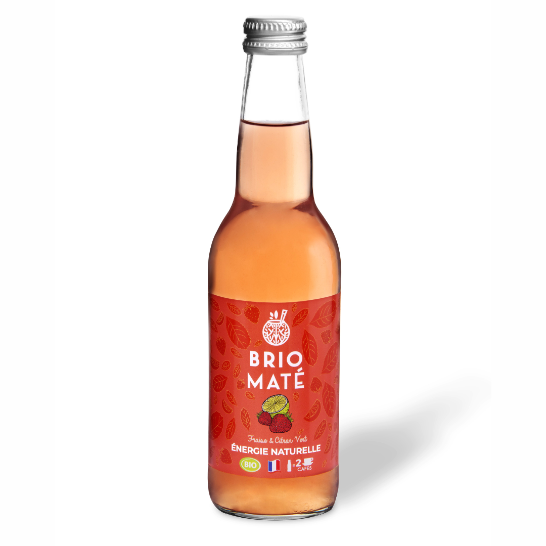 Yerba Maté Bio Fraise & Citron Vert - Brio Maté France